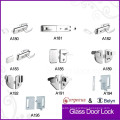 Square glass lock-double door glass door floor lock